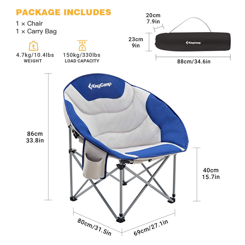 Load image into Gallery viewer, KingCamp Saucer Chair Camping Chair