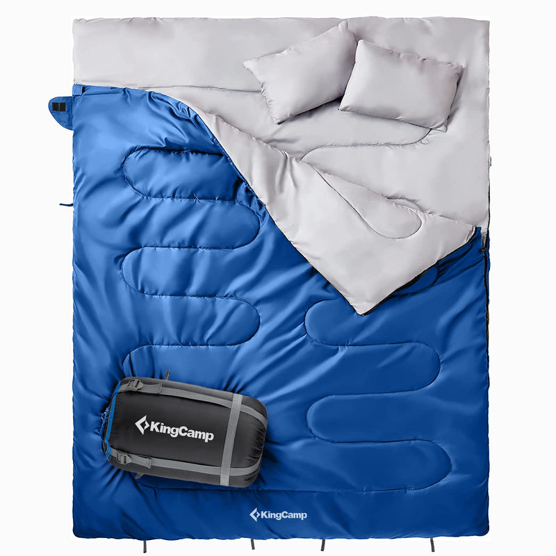 Cargue la imagen en el visor de la galería, Saco de dormir KingCamp OXYGEN 250D con doble capucha