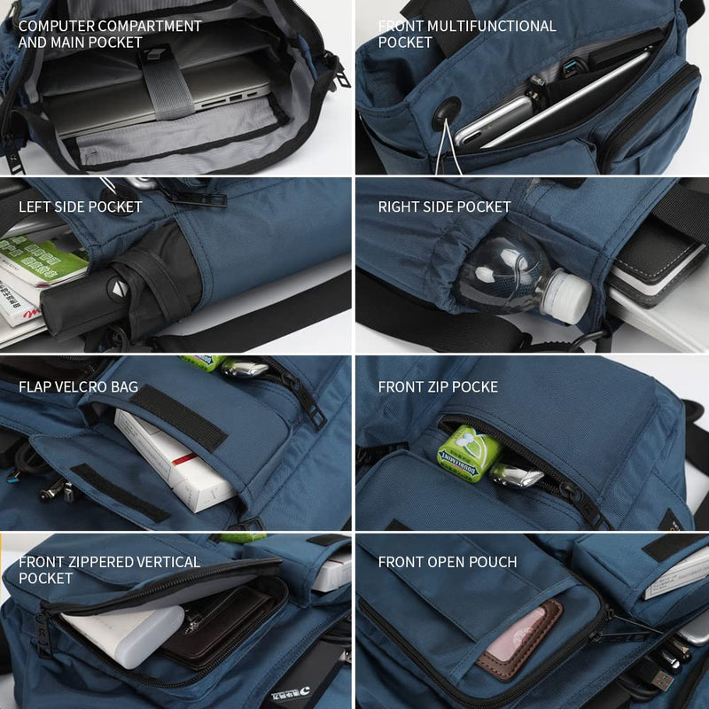 Load image into Gallery viewer, Mens Messenger Bag Waterproof Briefcases for Travel Work
