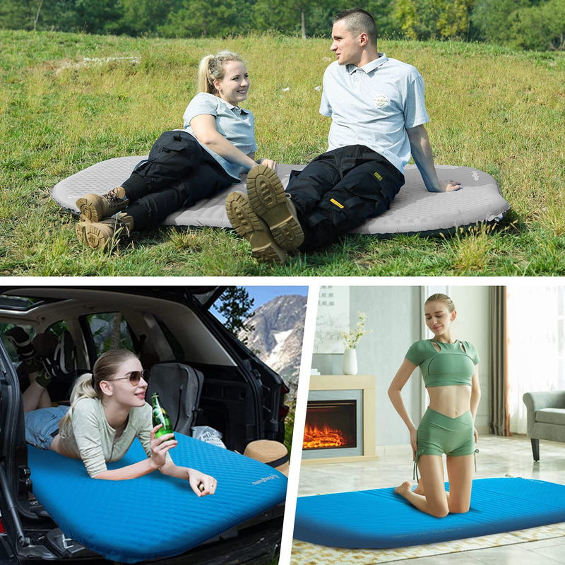 Load image into Gallery viewer, KingCamp Double Self-inflatable Pad