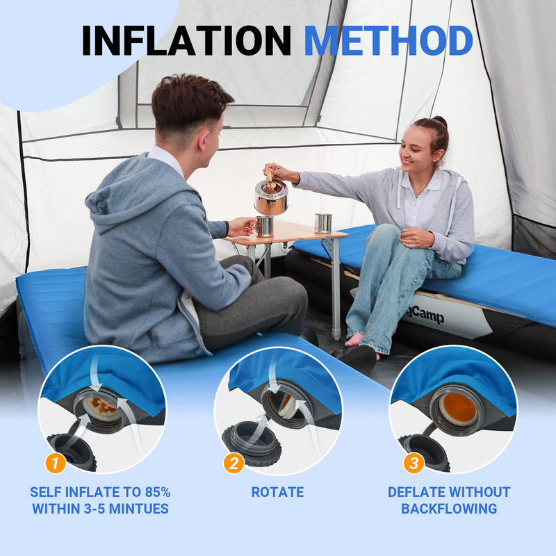 Load image into Gallery viewer, KingCamp 3-Inch Self-Inflating Foam Camping Mat