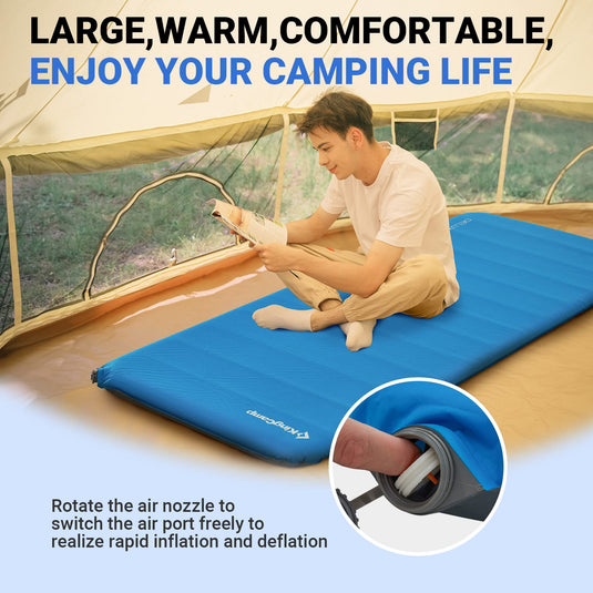 KingCamp DELUXE WIDE Self-inflatable Pad