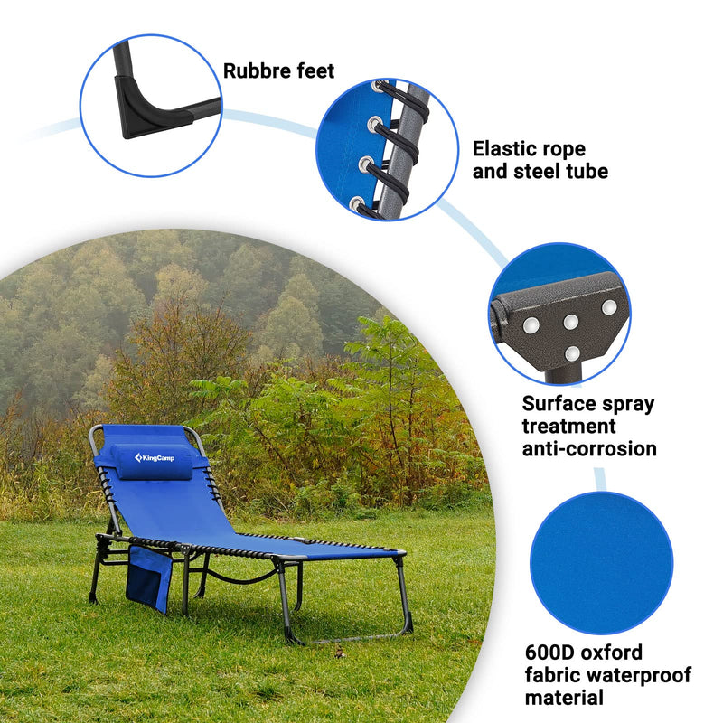 Load image into Gallery viewer, KingCamp BERLIN Classic Adjustable Cot Lounge Chair
