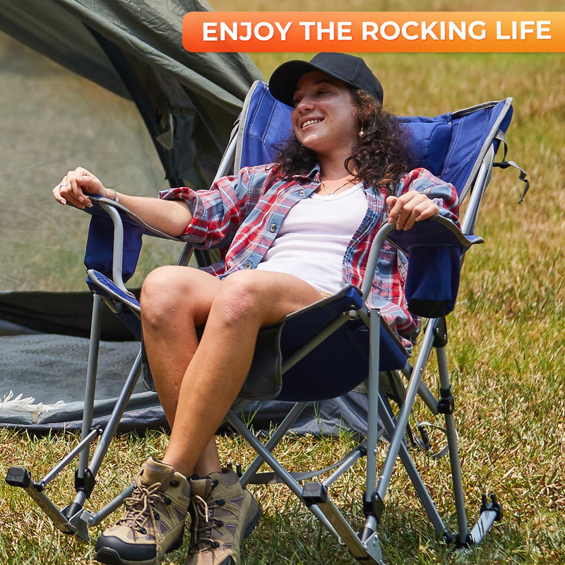 Load image into Gallery viewer, FUNDANGO Rocking Folding Chair