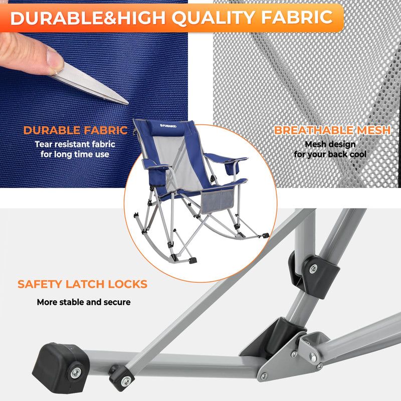 Load image into Gallery viewer, FUNDANGO Rocking Folding Chair