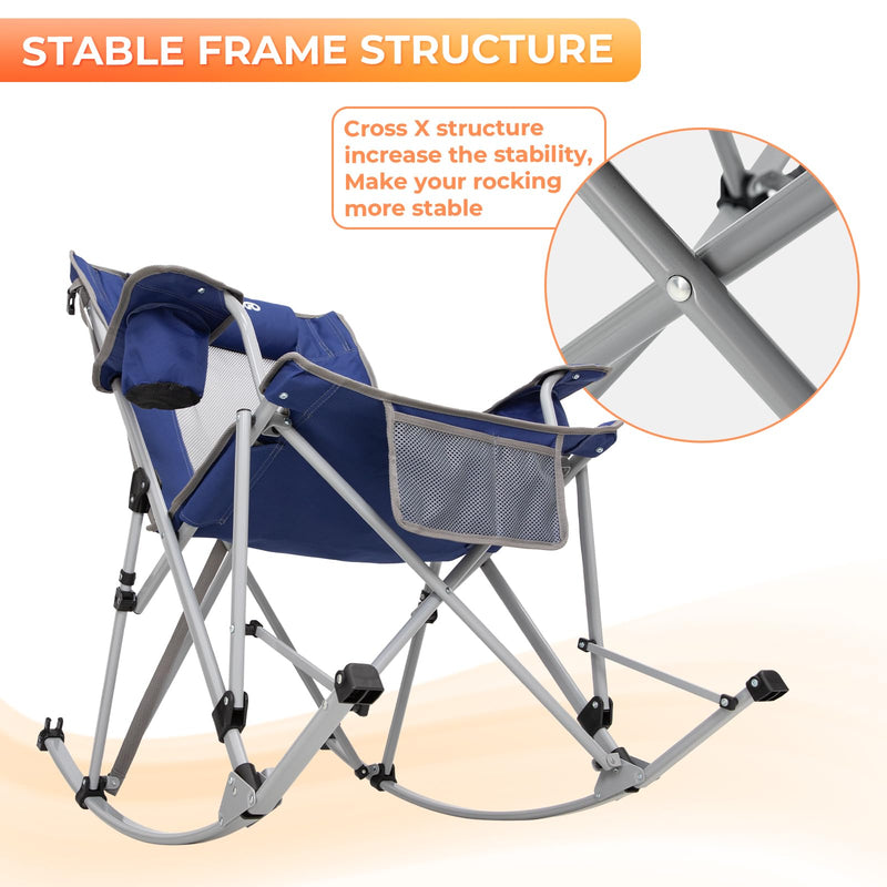 Load image into Gallery viewer, FUNDANGO Rocking Folding Chair