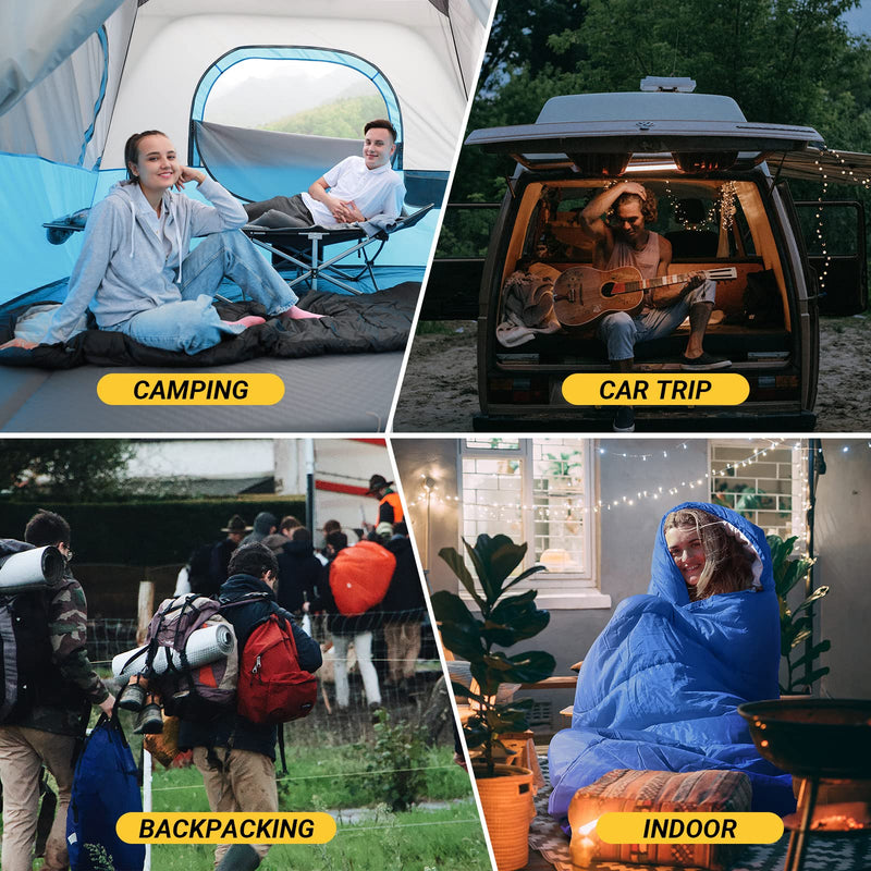 Load image into Gallery viewer, KingCamp Oasis 250 Sleeping Bag-Envelope With Hood