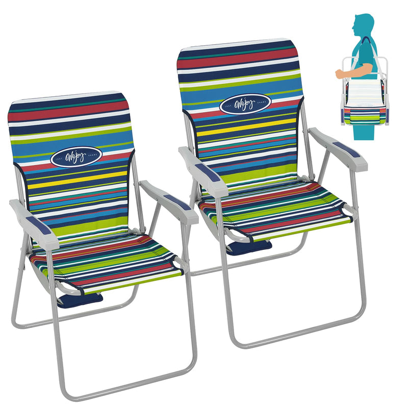 Load image into Gallery viewer, WEJOY Beach Chair Striped