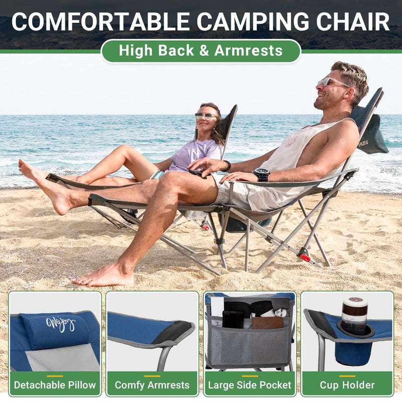 Load image into Gallery viewer, WEJOY FOLDING RECLINER CHA Folding Chair Blue