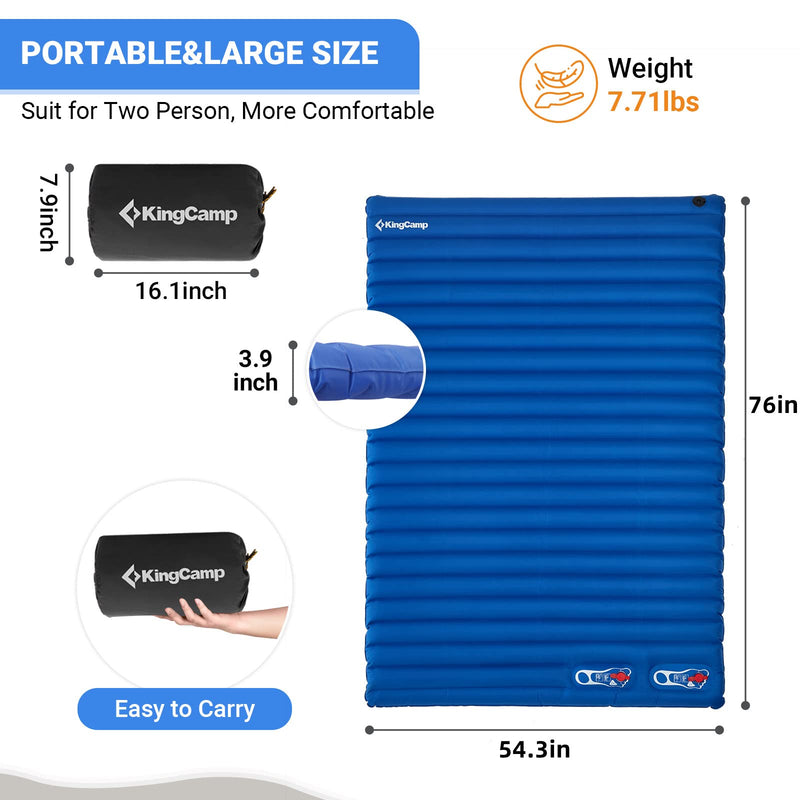 Load image into Gallery viewer, KingCamp Double Sleeping Air Pad