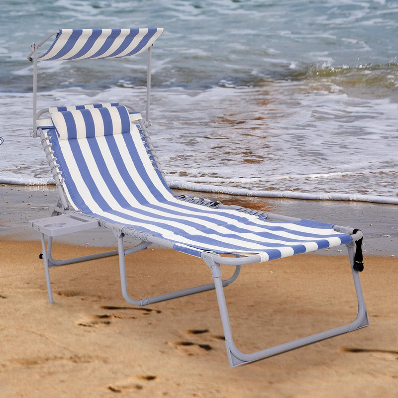 Load image into Gallery viewer, WEJOY Cool Lounge Chair Plus Folding Chaise Lounge Chair with Adjustable Back