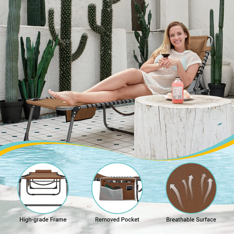 Load image into Gallery viewer, WEJOY 3-Folding Steel Cot Brown