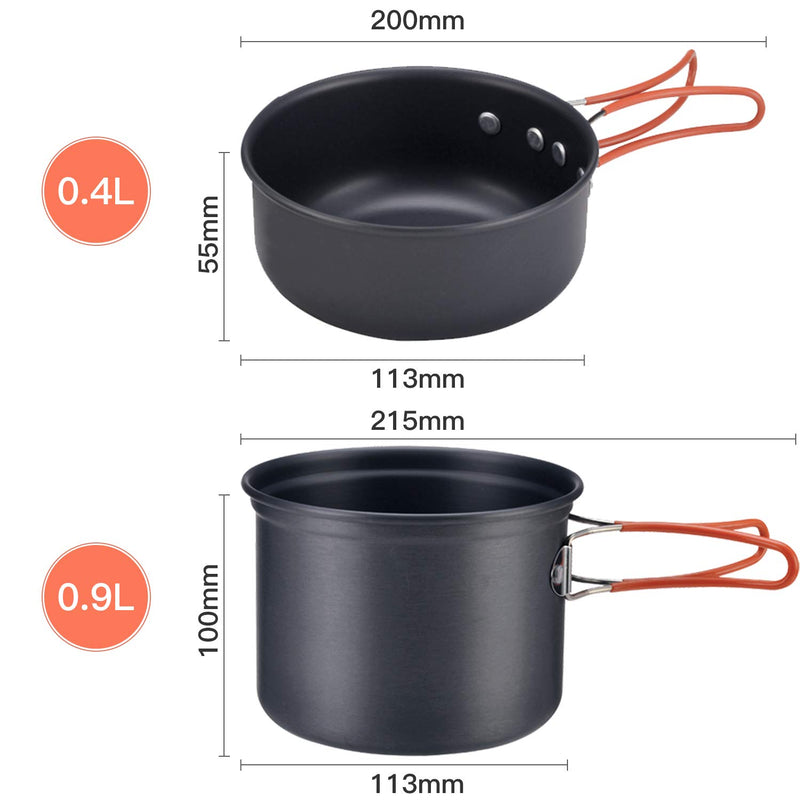 Load image into Gallery viewer, BULIN Camping Cookware Set