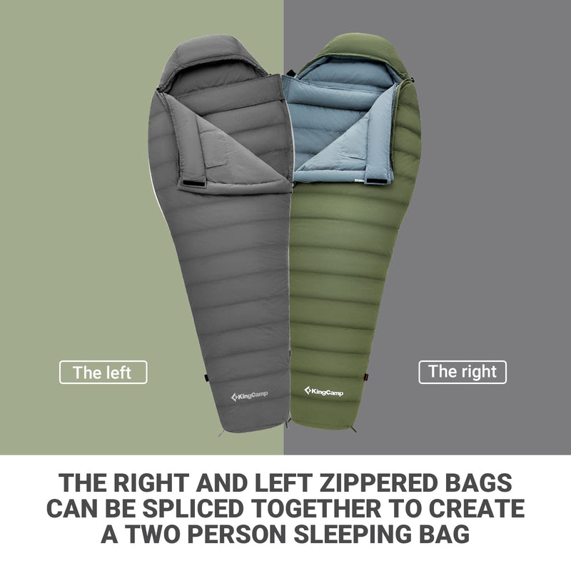 Load image into Gallery viewer, KingCamp PROTECTOR 400 Down Mummy Sleeping Bag