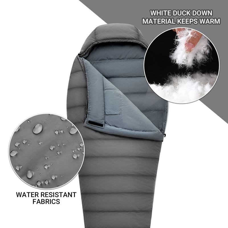 Load image into Gallery viewer, KingCamp PROTECTOR 400 Down Mummy Sleeping Bag