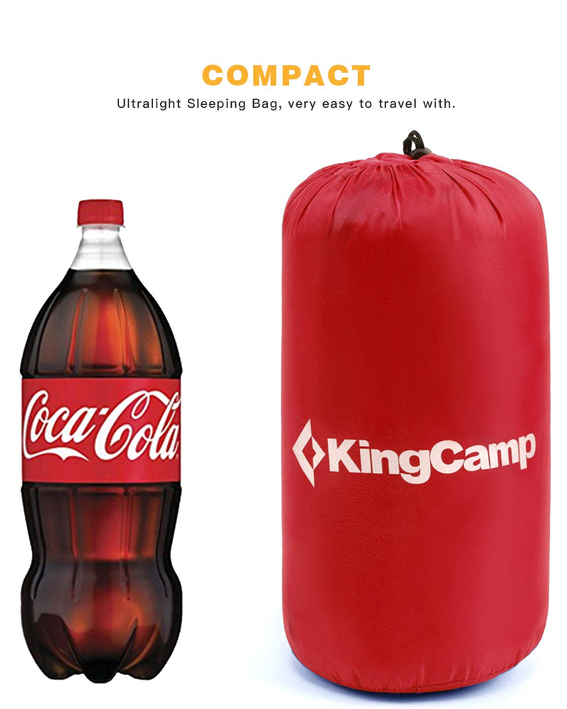 Cargue la imagen en el visor de la galería, Saco de dormir KingCamp OXYGEN 250D con doble capucha