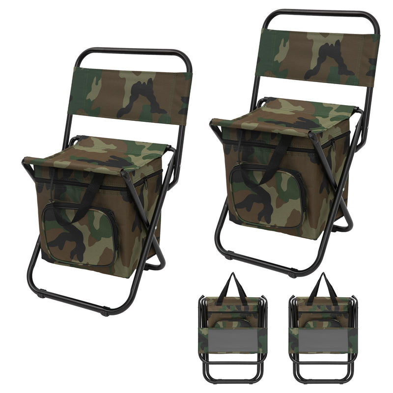 Load image into Gallery viewer, FUNDANGO Cooler Backrest Stool Fishing Chair with Cooler Bag
