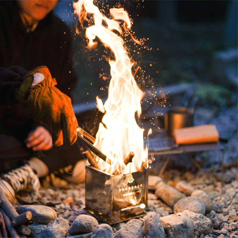 Load image into Gallery viewer, Cook'n'Escape Ultralight Wood Stove – Portable Titanium Grill & Secondary Burn Camp Stove