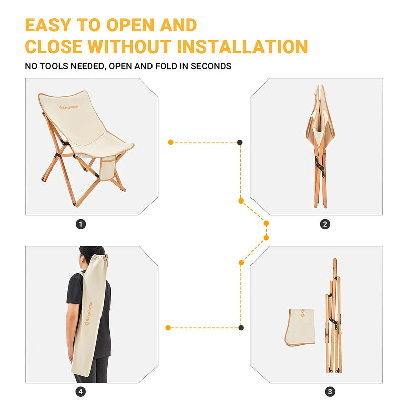 Load image into Gallery viewer, KingCamp BAOBAB L Folding Chair