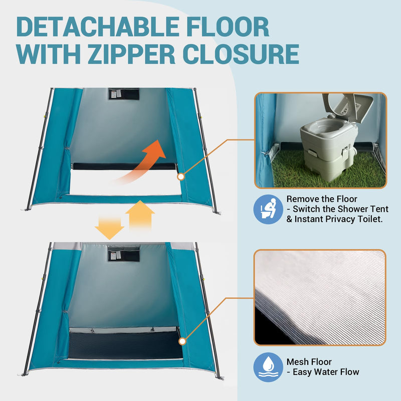 Load image into Gallery viewer, KingCamp Outdoor Shower Tents for Camping Portable Instant Pop Up Privacy Tent