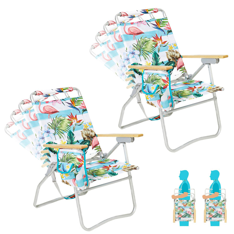 Load image into Gallery viewer, WEJOY Premium High Back Beach Chair Aluminum Camping Chair