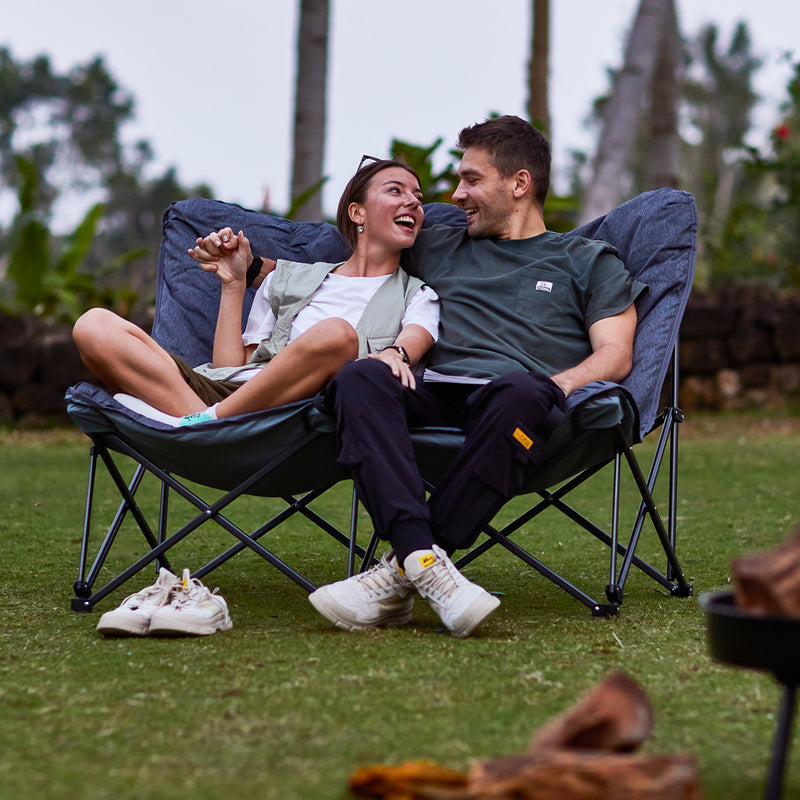 Load image into Gallery viewer, KingCamp LEMON C20 Loveseat Couch Grey Camping Chair