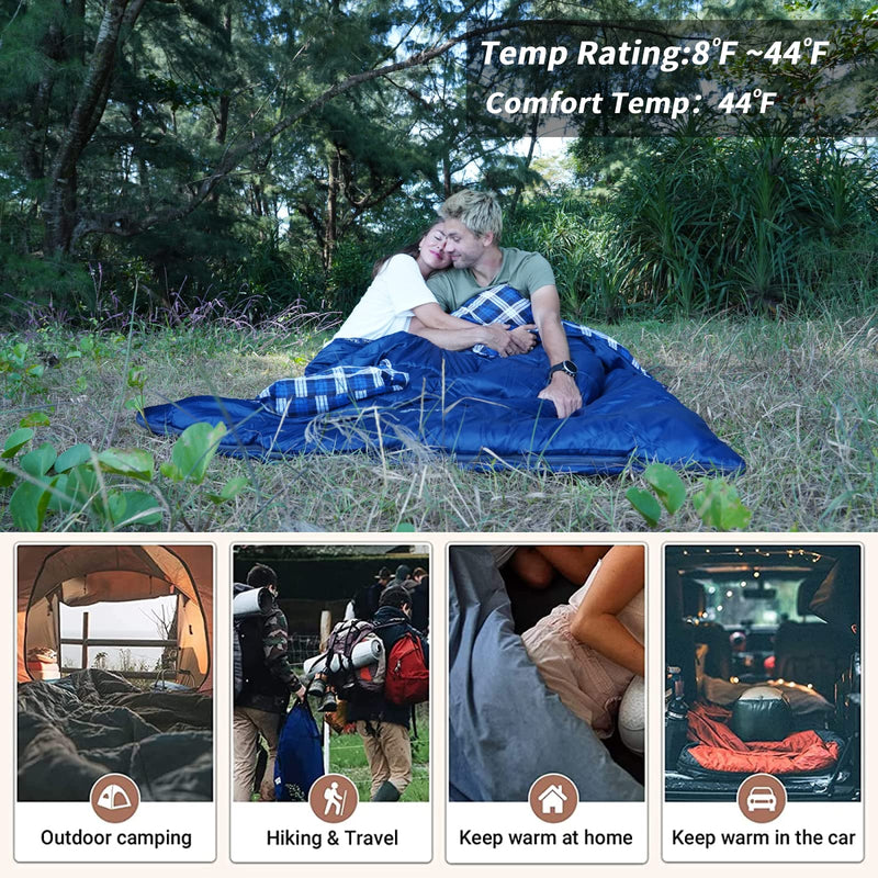 Load image into Gallery viewer, KingCamp SNOWFLAKE 300D Sleeping Bag-Envelope Double