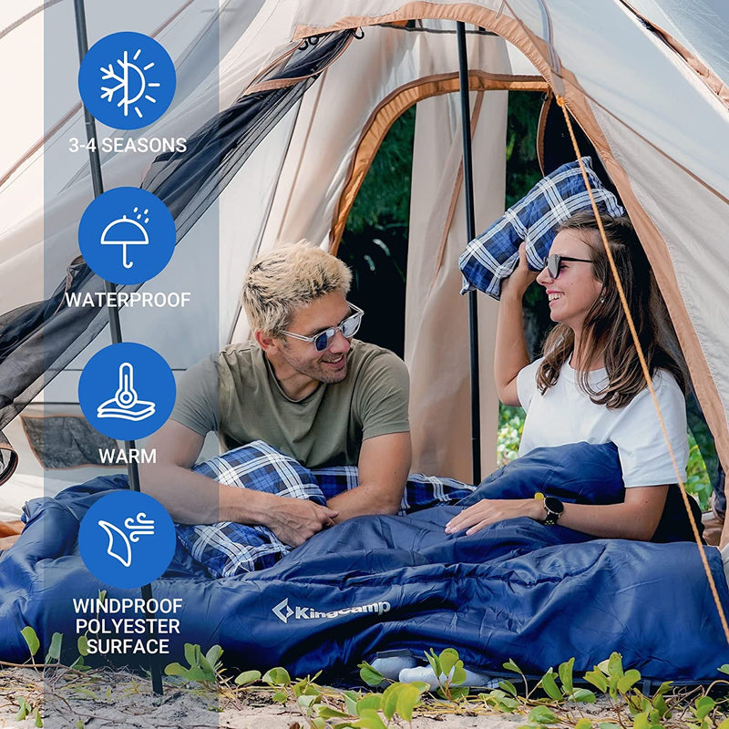 Load image into Gallery viewer, KingCamp SNOWFLAKE 300D Sleeping Bag-Envelope Double