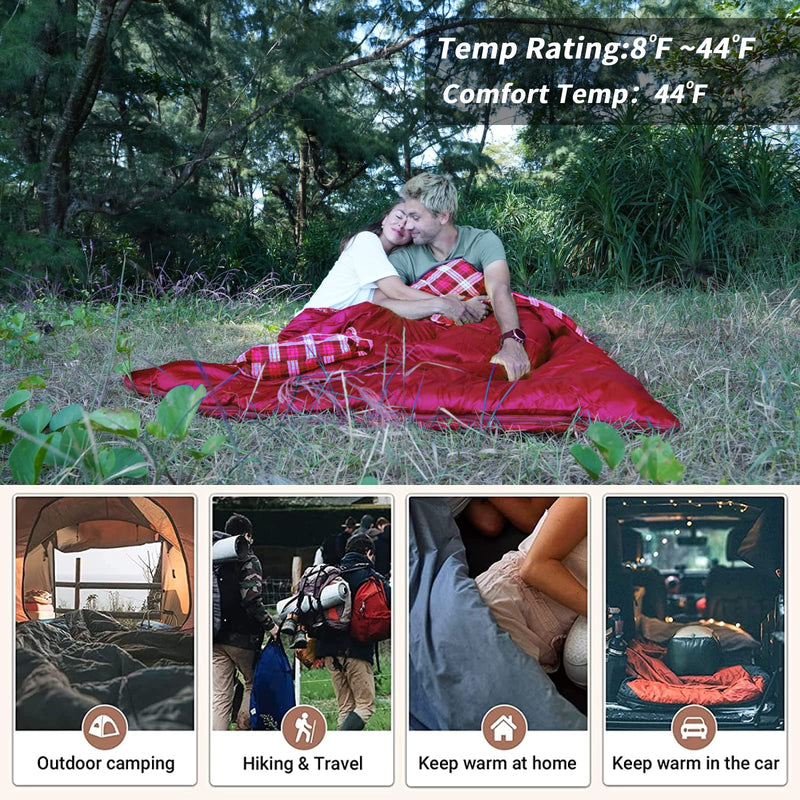 Load image into Gallery viewer, KingCamp SNOWFLAKE 300D Sleeping Bag-Envelope Double