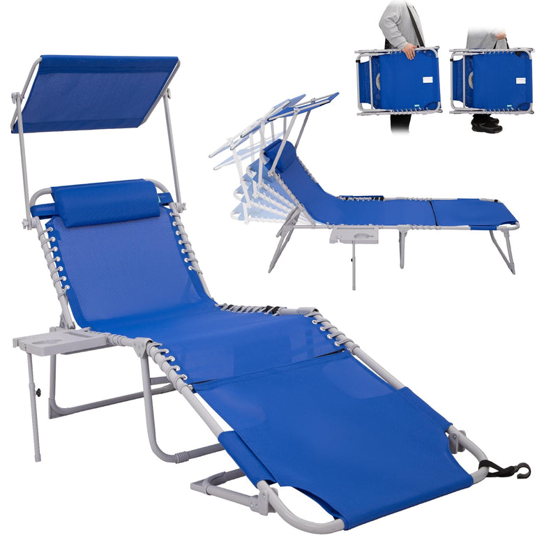 Load image into Gallery viewer, WEJOY Cool Lounge Chair Plus Folding Chaise Lounge Chair with Adjustable Back