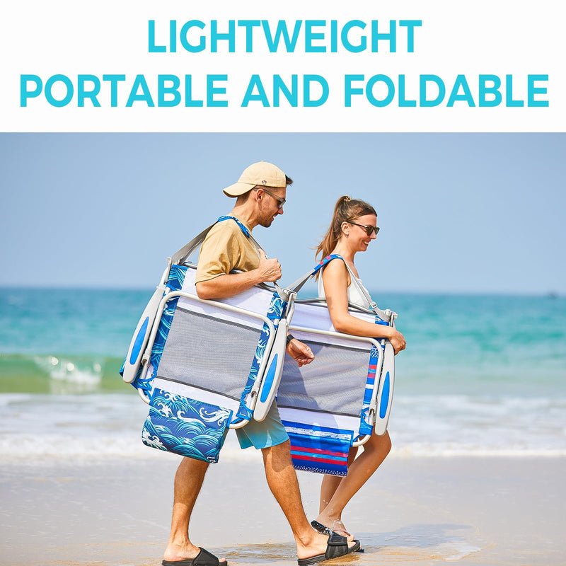 Load image into Gallery viewer, WEJOY Adjustable Beach Chair Set of 2 strips