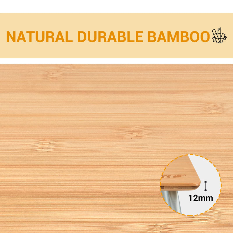 Cargue la imagen en el visor de la galería, WEJOY BAMBOO 4030 Mini mesa de bambú con soporte para vasos