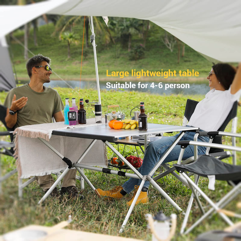 Load image into Gallery viewer, KingCamp Aluminum Roll Up Table