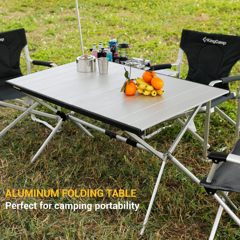 Load image into Gallery viewer, KingCamp Aluminum Roll Up Table