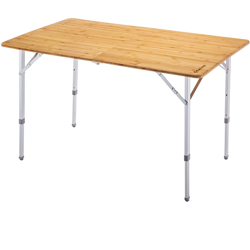 Cargue la imagen en el visor de la galería, KingCamp Compact 2-Folding Bamboo Table for 4-6 Person
