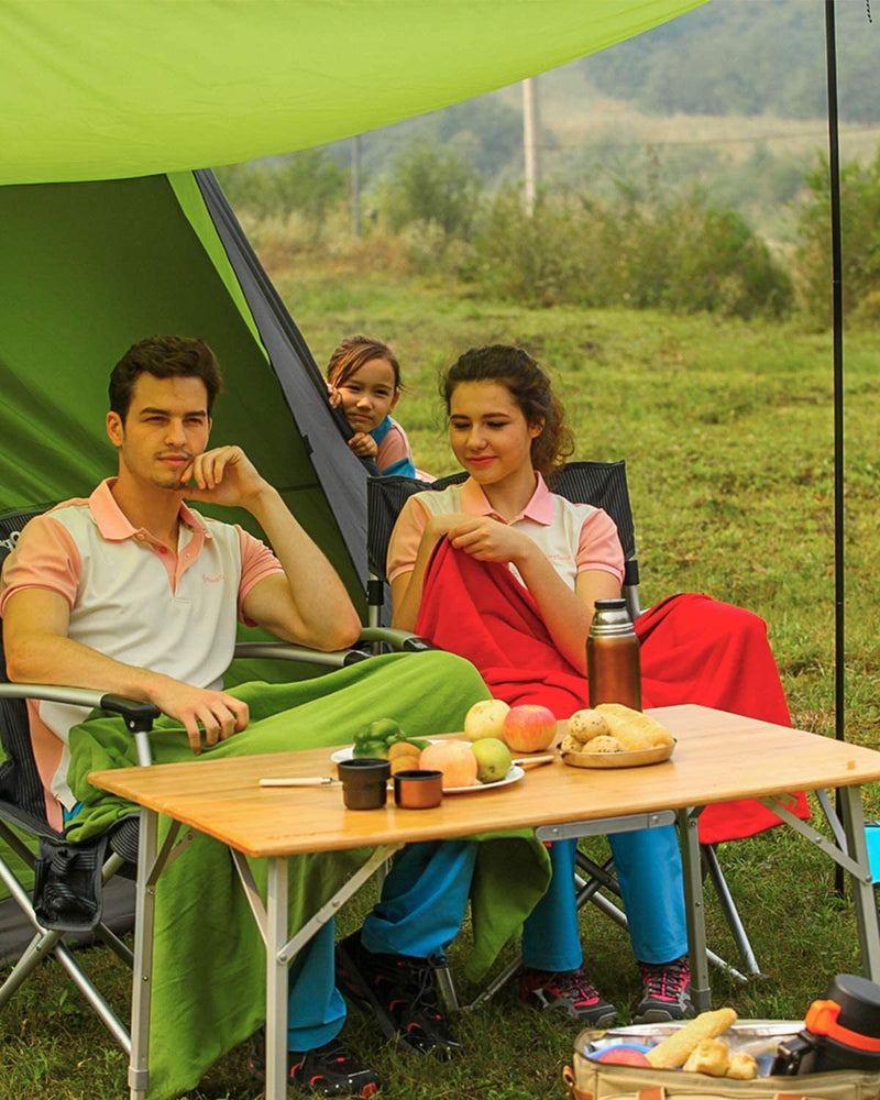 Cargue la imagen en el visor de la galería, KingCamp 2-Folded Bamboo Table