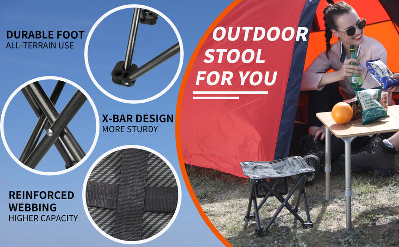 Load image into Gallery viewer, KingCamp Mini Folding Stool