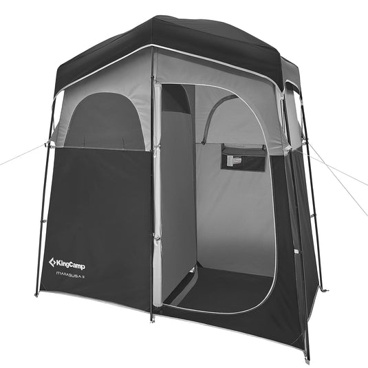 KingCamp MARASUSA Oversize Camping Shower Tent 2 Room Outdoor Toilet Tent