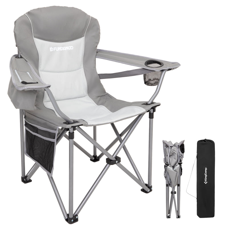 Load image into Gallery viewer, FUNDANGO Comfort Armschair Oversized Camping Chair
