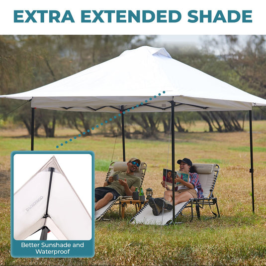 FUNDANGO 10x10ft Pop Up Outdoor Canopy Tent Sun Shelter Tent