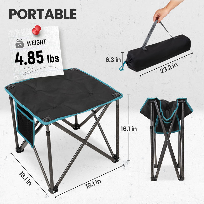 Load image into Gallery viewer, FUNDANGO Camping Stool PLUS 18 Inch Black