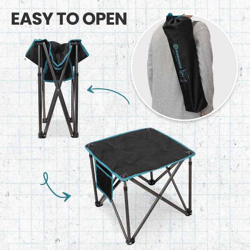 Load image into Gallery viewer, FUNDANGO Camping Stool PLUS 18 Inch Black