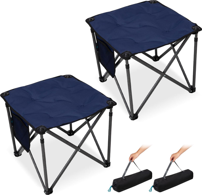 Load image into Gallery viewer, FUNDANGO Camping Stool PLUS 18 Inch Blue
