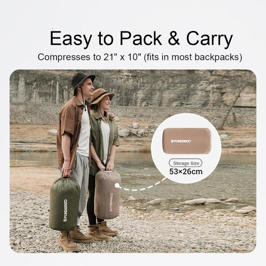 FUNDANGO Double Camping Sleeping Bags with Pillows