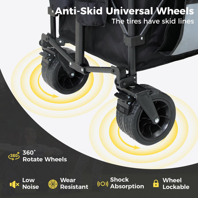 Load image into Gallery viewer, FUNDANGO Folding Wagon 180L Dual Chassis Camping Wagon