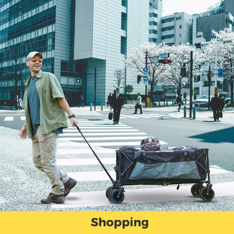 Load image into Gallery viewer, FUNDANGO Folding Wagon 180L Dual Chassis Camping Wagon