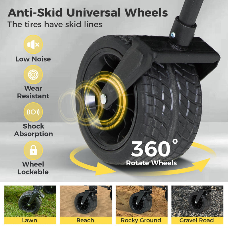 Load image into Gallery viewer, FUNDANGO Folding Wagon 180L Dual Chassis Camping Wagon