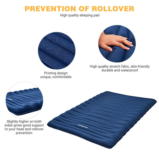 KingCamp Double Air Mattress Anti-Rollover Ultralight Sleeping Pad