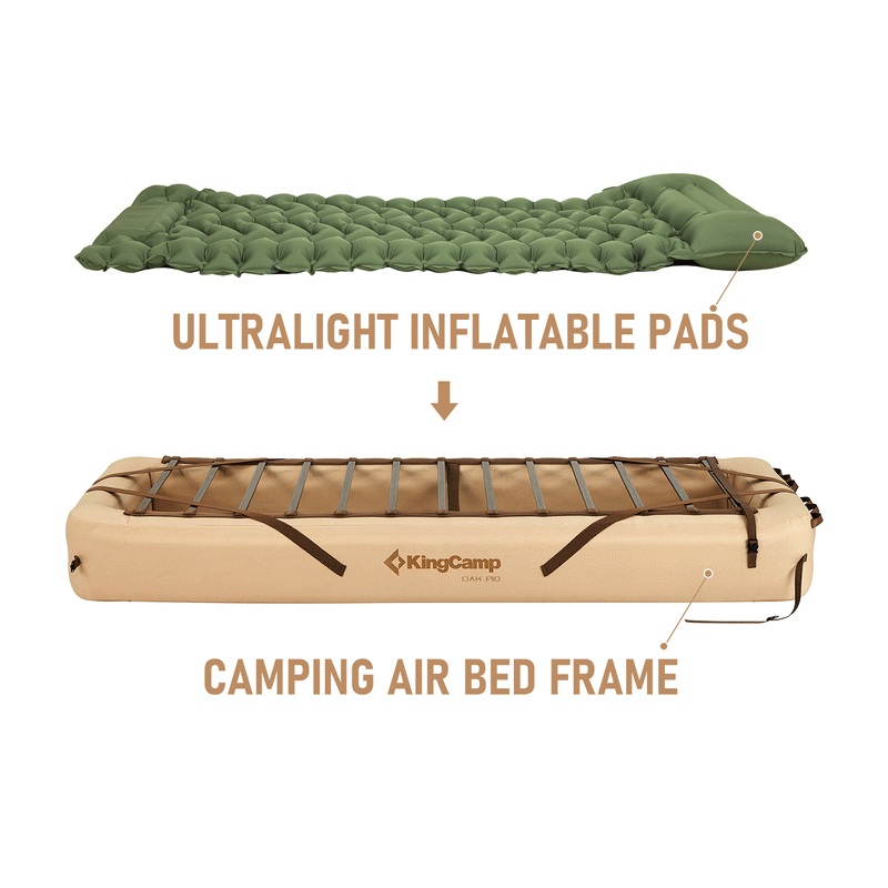Load image into Gallery viewer, KingCamp Inflatable Camp Bed & Mattress Bundle