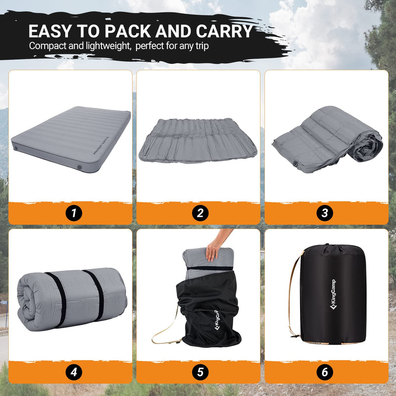 Load image into Gallery viewer, KingCamp PREMIUM SUPER 15 Double Self-inflateble Pad R Value 11